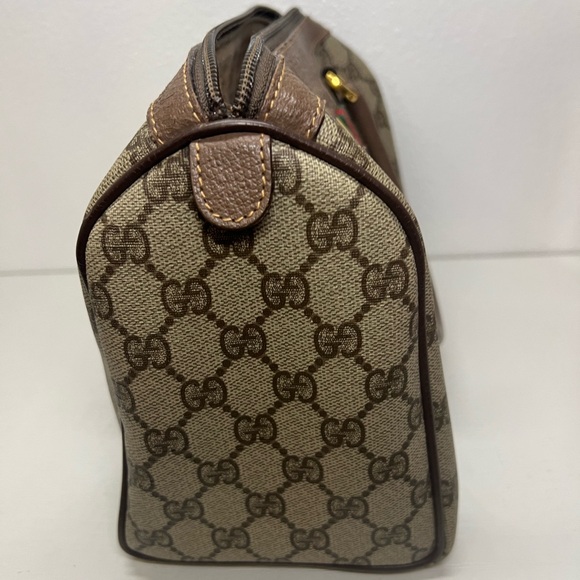 GUCCI GG Sherry Line Supreme Canvas Boston Bag - Picture 4 of 16